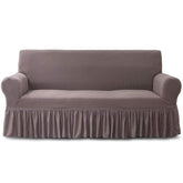 Frill Style Micro Mesh Sofa Cover (Mouse Color)